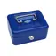 WEDO 152 Tragbare Registrierkasse blau / 4 Fächer / 1 Clip / abschließbar