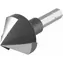 Extol- Premium Senker 90° / O 25 mm / 3-Nut-Kopf / 1/4"-Sechskantaufnahme / HSS