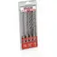 KREATOR KRT012602 / SDS- PLUS Bohrerset / Durchmesser 5-10 mm / Länge 160 mm / 4-tlg