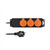 Solight Verlängerungskabel IP44 3 Steckdosen 5m / Gummikabel / Outdoor / 3 x 1,0mm2 / 230V-10A max