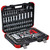 Gedore RED R45603172 - Steckschlüsselsatz / 1|2" + 1|4" + 3|8" / Chrom-Vanadium-Stahl / 172-tlg