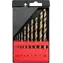 YATO YT-41603 / Metallbohrer-Set 10 Stück / HSS-COBALT / 1-10 mm