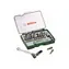 BOSCH 2607017160 / Satz Bits und Stecknüsse (27 Stück) / 19x Bit / 5x Steckschlüssel / 1x Ratsche / 1x Halter / 1x Adapter