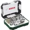 BOSCH 2607017322 / Bit- und Steckschlüsselsatz (26-teilig) / 19x Bit / 4X Steckschlüssel / 1x Ratsche / 1x Halter / 1x Adapter