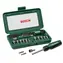 BOSCH 2607019504 / Satz Schraubbits und Steckschlüssel mit Halter / 46-tlg