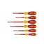 Wiha 35389 SoftFinish electric slimFix Schraubendreher-Set / 4 Schlitz- und 2 Kreuzschlitzschraubendreher / 6-tlg
