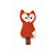 Designed by Lotte Fox Spielzeug Zerka Plüsch orange 9cm