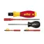 Wiha 38074 Drehmomentschraubendreher-Set TorqueVario-S Elektrisch / 0,8-5,0 Nm / 5-teilig
