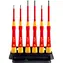 Wiha 42989 Feinschraubendreher-Set PicoFinish Electric / 6 Schraubendreher / Phillips / flach