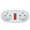 Solight Anschlussdose 2 x 10A weiß / Schalter