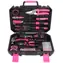 SIXTOL HOME PINK 88 / Werkzeugset / Kohlenstoffstahl / 88-tlg