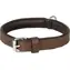 Flamingo Arizona Lederhalsband mit Schaumstoffpolsterung braun S/M