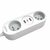 Solight 2z + USB A+C 17W 1,5m weiß / 2 Steckdosen / 2x USB-A (max 17W) / 1x USB-C (max 17W)