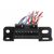 SIXTOL MECHANIC Cable 25/16-polige OBD-II-Buchse mit 10 cm langen Verbindungskabeln 