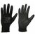 SIXTOL GLOVE PE-PU 10 schwarz / Arbeitshandschuhe aus halb in Polyurethan getauchtem Polyester / Größe 10 