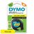 Dymo Original-Etikettendruckerband 12 mm x / schwarzer Druck / gelber Hintergrund / LetraTag-Kunststoffband