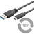 MicroConnect USB3.1 C (M) - USB3.0 A (M) 1m schwarz