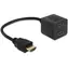 DeLock HDMI 1.4 Adapter, 1x Stecker > 2x Buchse