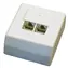 DATACOM Datendose STP CAT5E 2xRJ45 auf Putz 45st. Weiß