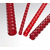 EuroSupplies Kunststoffrücken 22 mm rot / für 151-180 Blatt - 80 g Papier / 50 Stk