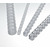 EuroSupplies Kunststoffrücken 25 mm weiß / für 181-210 Blatt - 80 g Papier / 50 Stk