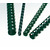 EuroSupplies Kunststoffrücken 8 mm grün / für 21-40 Blatt - 80 g Papier / 100 Stk