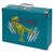 BAAGL Klappbarer Schulkoffer T-REX mit Beschlägen / 32,5 x 10,5 x 26 cm