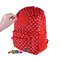 PIXIE CREW Kinderrucksack roter Stoff mit weißen Punkten / kleines Panel / ab 6 Jahren