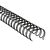 COPIERLAND Drahtrücken 1/4" - 3:1 - 6,4 mm - schwarz - 100 Stück