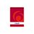 Herlitz Notizblock A6 / kariert / rot / 50 Blatt