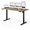 SENSE7 NOJO LIGHT Schreibtisch, schwarze Eiche / elektrisch höhenverstellbar / 140 x 70 cm / Tragkraft 70 kg