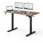 SENSE7 NOJO LIGHT Schreibtisch, schwarze Eiche / elektrisch höhenverstellbar / 120 x 60 cm / Tragkraft 70 kg