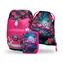 BAAGL SET 3 Airy PLUS Flamingos: Rucksack, Federmäppchen, Tasche