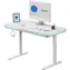Beschädigte Verpackung - SENSE7 NOMO Schreibtisch weiß / elektrisch höhenverstellbar / 120 x 60 cm / Tragkraft 50 kg / LED