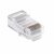 PremiumCord RJ45 Cat6 Stecker 1 Stück - gecrimpt / für Drähte und Kabel