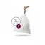 Simplehuman Müllbeutel 3 L Typ T / einziehbar / 40 Stück in einer Packung