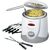 Clatronic FFR 2916 weiß / Fritteuse und Fondue / 900 W / 1 l / 6 Gabeln