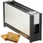 Ritter Volcano 5 weiß / Toaster / 950 W / 2 Toasts / extra weite Öffnung / Erhitzen / Auftauen / Glas