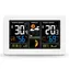 Solight TE81W weiß / Wetterstation / extra großes Farb-LCD / Temperatur / Luftfeuchtigkeit / Druck / RCC / USB-Aufladung