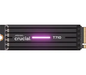 CRUCIAL T710 1 TB Kühlkörper / M.2 SSD 2280 / PCIe 5.0 / R: 14900 MB/s / Schreiben: 13700 MB/s / 5 Jahre