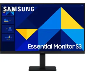 24" Samsung Essential S3 Schwarz / Monitor / IPS / 1920 x 1080 / 100 Hz / 5 ms / 1000:1 / 250 cd/m / HDMI + VGA / VESA