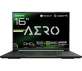 GIGABYTE AERO X16 1VH93CZC94AH grau / 16" WQXGA 165Hz / AMD RYZEN AI 7 350 / 16GB / 1TB SSD / RTX 5060 8GB / W11H