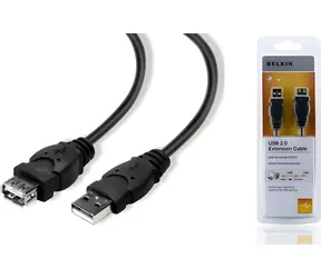 Belkin Standard USB 2.0 Kabel AA / Verlängerungskabel / 1,8 m