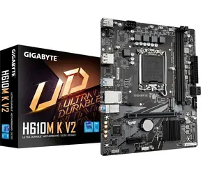GIGABYTE H610M K V2 / Mainboard / Intel H610 / LGA 1700 / 2x DDR5 / 1x GLAN / mATX