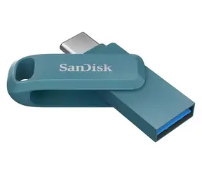 SanDisk Ultra Dual Drive Go 256 GB blau / Flash-Speicher / USB-A + USB-C / Lesegeschwindigkeit bis zu 400 MB/s
