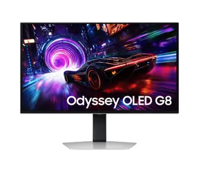 27" Samsung Odyssey OLED G8 LS27FG810SUXEN Silber / OLED / 3840 x 2160 / 240 Hz / 0,03 ms / 1.000.000:1 / 250 cd/m