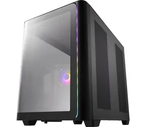 Fortron FSP M580-BP schwarz / Gehäuse / Midi-Tower / ATX ohne Netzteil / 4X ARGB / transparente Seitenwand