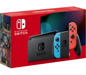 Nintendo Switch blau & rot / Spielkonsole / 6,2"-LCD / 32 GB / Wi-Fi 5 / Bluetooth 4.1
