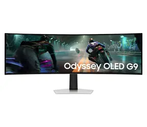 49" Samsung G91Sd silber / Monitor / OLED / 5120 x 1440 / 32:9 / 144 Hz / DisplayHDR 400 True Black