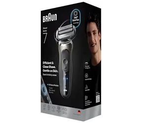 Braun Series 7 72-C1200S Gold / Rasierer / Herren / Folienrasierer / 60 Min. Betriebsdauer / Für das Gesicht